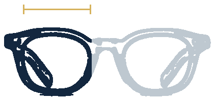 Limpid line drawing, lens width highlighted